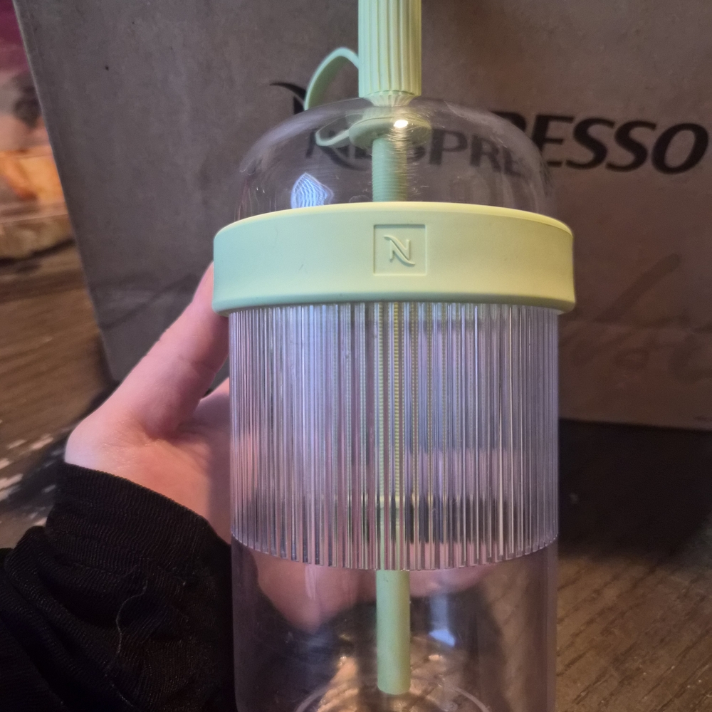 Nespresso Mint Green Tumbler with Straw